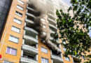 D: Wohnungsbrand im 4. OG eines Hochhauses in Dresden