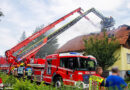 Nö: Sieben Feuerwehren mit zwei Hubrettungsgeräten bei Wohnhausbrand in Guntramsdorf im Einsatz