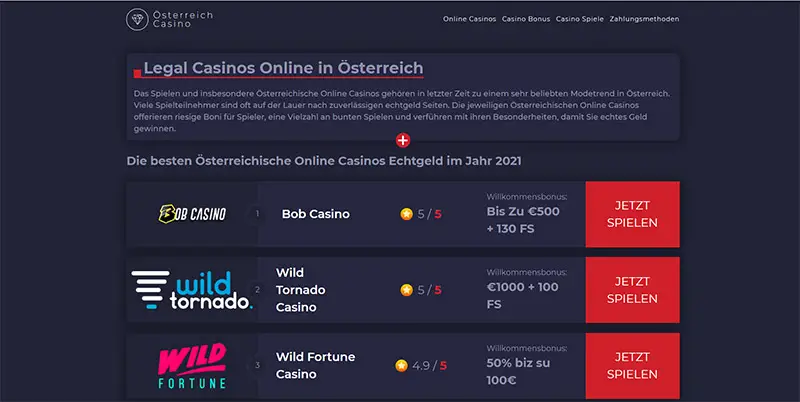 Wo finden Sie kostenlose Casinos in Österreich -Ressourcen