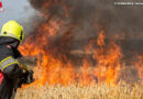 Bayern: Drei Felder bei Geiselwind in Vollbrand