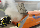Bgld: Zweistündiger Einsatz bei brennender Altkarton-Containerpresse in Pinkafeld