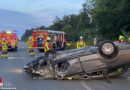 D: Blockierte Rettungsgasse bei Lkw-Pkw-Unfall mit Schwerverletztem bei Grevenbroich