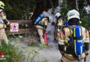 Tirol: Brennender Elektroverteiler am Waldbrand in Kitzbühel