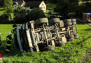 Stmk: Vier-Achs-Betonmischer in St. Margarethen umgestürzt