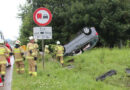 Sbg: Pkw-Überschlag mit verletzter Person auf der A1 bei Thalgau