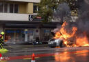 Schweiz: Auto geht in Herisau lichterloh in Flammen auf, Vater & Sohn unverletzt