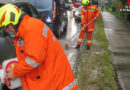 Oö: Ölspur und Fahrzeugbergung in Bad Goisern