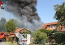 D: Großbrand eines Nebengebäudes in Bomlitz