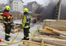 Schweiz: Brennendes Baumaterial im 2. UG der Baustelle «Lindenpark» in Steinhausen