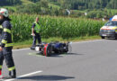 Oö: Motorradbergung nach Auffahrunfall mit Pkw in Ternberg