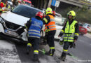 Oö: Pkw-Kreuzungskollision bei der Autobahnabschlussstelle in Weißkirchen an der Traun