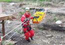 D: Weinlese in Mayschoss → Unterstützung durch die Höhenretter der Feuerwehr Frankenthal mit 200 m Seilbahn