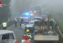 Oö: Kollision im Nebel mit fünf Fahrzeugen auf der B 137 im Bereich von Andorf