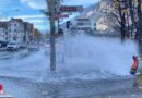 Schweiz: Hydrant in Chur gerammt → wasserreiche Folgen