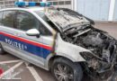 Oö: Polizeifahrzeug in Linz angezündet → Angestiftete Täter ausgeforscht