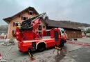 Schweiz: Personenrettung per Drehleiter bei Brand in Restaurant in Zuzwil