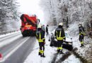 Bgld: Erste Schnee → Autobergung in Pinkafeld