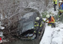 D: SUV in Stockach in die Stockacher Aach gestürzt