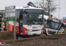 Oö: Kollision zwischen Linienbus und Lkw-Gespann auf B 134 in Fraham → sieben Verletzte