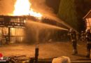 D: Scheunen-Großbrand in Hattingen droht auf Wohnhaus überzugreifen