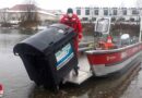 Oö: Feuerwehr Steyr fischt einmal mehr Müllcontainer aus der Enns