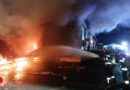 Oö: 9-Stunden-Großeinsatz bei Feuer in Industriebetrieb in Reichraming