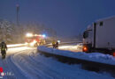 Bgld: Neuschnee sorgt am 9.12.2021 für 12-Stunden voll mit Bergungseinsätzen in Pinkafeld