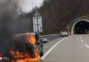 Schweiz: Mit in Brand geratenem Auto bei Murg noch aus dem Tunnel gefahren