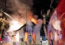 D: Corona-Schnell-Testzentrum in Celle in Flammen