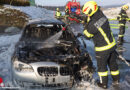 Oö: Pkw in Neukirchen am Walde während der Fahrt in Brand geraten