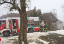 Oö: Vier Feuerwehren bei Brand eines Hackschnitzellagers in Wartberg an der Krems im Einsatz