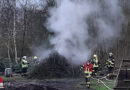 D: Brennender Reisighaufen ruft Feuerwehren in Sottrum auf den Plan