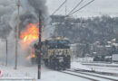 USA: Zug fährt mit brennender Lokomotive 6 Meilen lang bis zur Stadt Baden