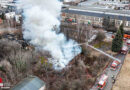 D: Großbrand in einem leerstehenden Gebäude und Küchenbrand in Dresden