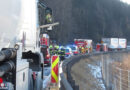 Stmk: Gemeldeter Lkw-Brand auf der S 6 bei Leoben war dann ein Motorschaden mit Betriebsmittelaustritt