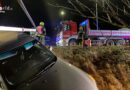 Bgld: Autobergung nach Unfall auf der B 50 in Walbersdorf bei Mattersburg