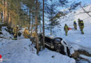 Sbg: Auto stürzt in Mittersill in Bach