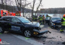 Oö: Drei Verletzte bei 3er-Pkw-Unfall auf Kreuzung auf B 129 zwischen Wilhering und Linz