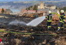 Oö: Übergreifen von Wiesenbrand auf Wald in Vichtenstein gerade noch verhindert!