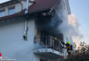 D: Vollbrand eines Wohnhaus-Balkons in Schifferstadt