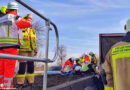 D: Drei Schwerverletzte bei Unfall mit drei Lkw und einem Pkw auf der A46 bei Grevenbroich