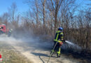 Nö: Bahndammbrand neben der Pottendorferlinie bei Ebenfurth