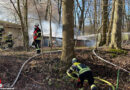 D: Brennendes Gartenhaus in Schermbeck