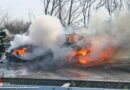 D: Pkw-Vollbrand auf der Autobahn 29 im Bereich der Gemeinde Emstek