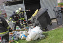 Oö: Brennende Müllinsel bei Wohnanlage in Wels