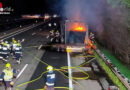 Stmk: Überhitzte Bremse löst Sattelauflieger-Brand auf A 2 bei Lieboch aus