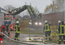 D: Werkstättenbrand mit Personenrettung in Goch beübt