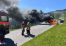 Schweiz: Auto- und Wiesenbrand in Altstätten