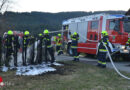 Stmk: Heckenbrand in Kobenz mit mehreren Feuerlöschern in Schach gehalten