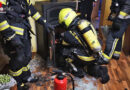 Bgld: Holzbrikett-Vorrat brennt unter dem Kamin in Wohnung in Mattersburg